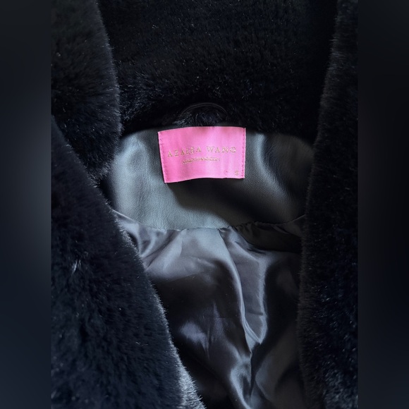 New Azalea Wang Fur Trim Giselle Crop Jacket, Size S - Picture 6 of 6